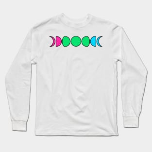 Pride Moons Polysexual Long Sleeve T-Shirt